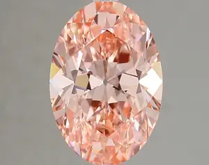 3.01ct FANCY VIVID  PINK VS1 Oval Old Miner (IGI)