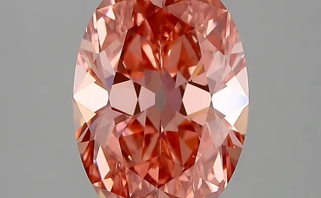 3.01ct FANCY VIVID  PINK VS1 Oval Old Miner (IGI)