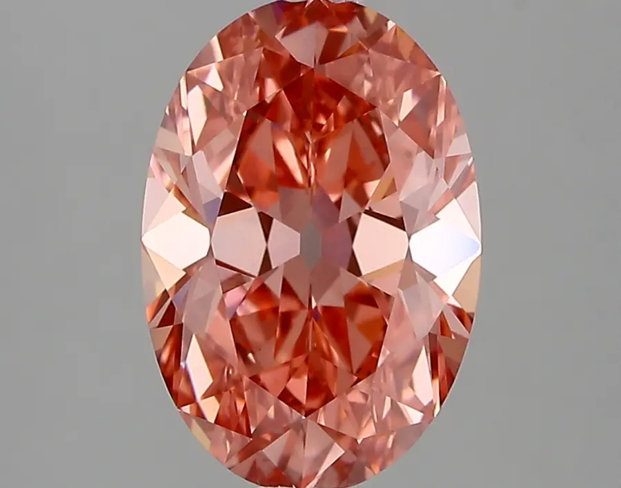 3.01ct FANCY VIVID  PINK VS1 Oval Old Miner (IGI)