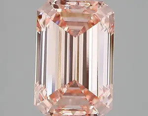 2.97ct FANCY VIVID  PINK VS1 Emerald (IGI)