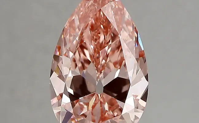 2.92ct FANCY VIVID  PINK VS2 Pear (IGI)