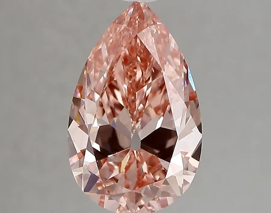 2.92ct FANCY VIVID  PINK VS2 Pear (IGI)