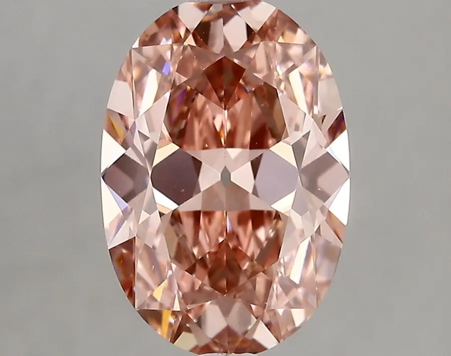 2.83ct FANCY VIVID  PINK VS1 Oval Old Miner (IGI)