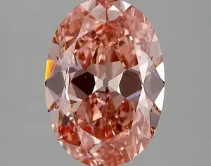 2.56ct FANCY VIVID  PINK VS1 Oval Old Miner (IGI)