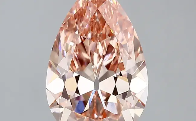 2.54ct FANCY VIVID  PINK VS1 Pear (IGI)