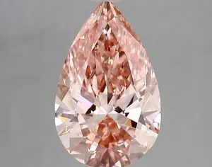 2.44ct FANCY VIVID  PINK VVS2 Pear (IGI)