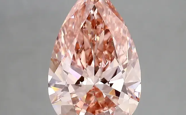 2.44ct FANCY VIVID  PINK VVS2 Pear (IGI)
