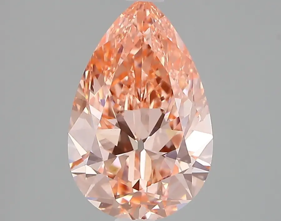 2.42ct FANCY VIVID  PINK VVS2 Pear (IGI)