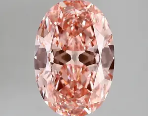 2.33ct FANCY VIVID  PINK VS1 Oval Old Miner (IGI)