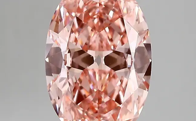 2.33ct FANCY VIVID  PINK VS1 Oval Old Miner (IGI)