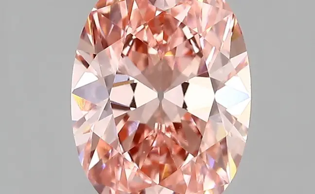 2.22ct FANCY VIVID  PINK VVS2 Oval Old Miner (IGI)