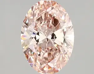 2.08ct FANCY VIVID  PINK VVS2 Oval (IGI)