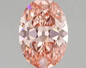 2.03ct FANCY VIVID  PINK VS1 Oval Old Miner (IGI)