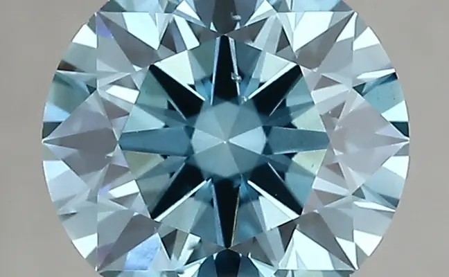 2.01ct FANCY VIVID  BLUE SI1 Round (IGI)