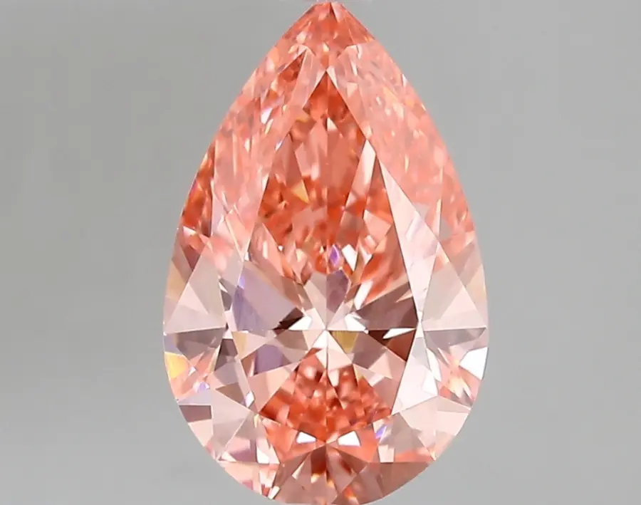 2.01ct FANCY VIVID  PINK VVS2 Pear (IGI)
