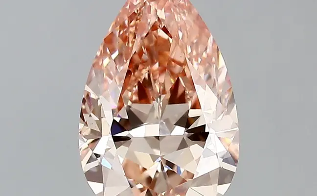 2.01ct FANCY VIVID  PINK VVS2 Pear (IGI)