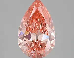 1.95ct FANCY VIVID  PINK VS1 Pear (IGI)