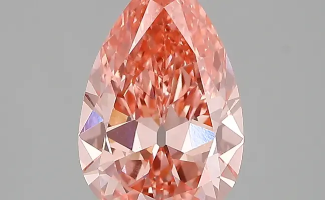 1.95ct FANCY VIVID  PINK VS1 Pear (IGI)