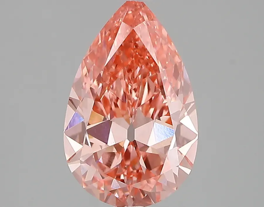 1.95ct FANCY VIVID  PINK VS1 Pear (IGI)