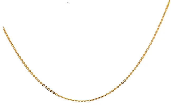22k Light Cable Link Chain 18"