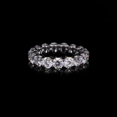 Lab Grown Diamond Band |Round Eternity Band