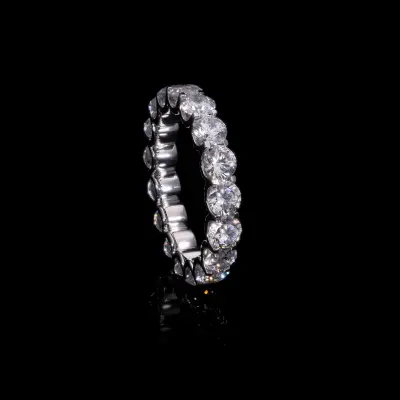 Lab Grown Diamond Band |Round Eternity Band