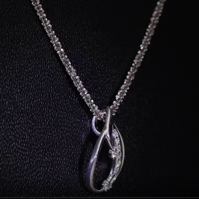 Lab Grown Diamond Tear Pendant