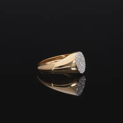 Pave Set Lab Grown Diamond Ring For Her