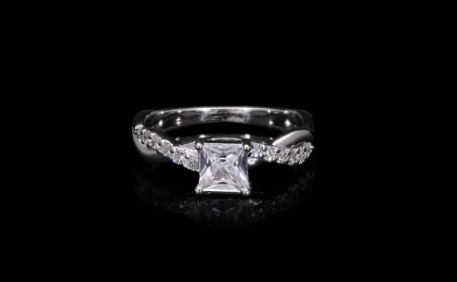 Princess Cut Solitaire Ring for Her