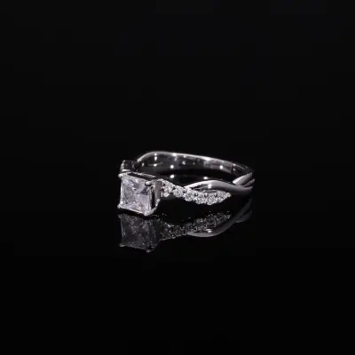 Princess Cut Solitaire Ring for Her
