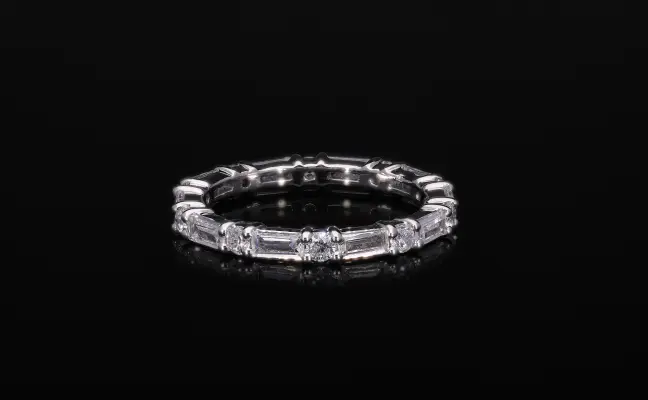 Baguette Cut Lab Grown Diamond Eternity Band
