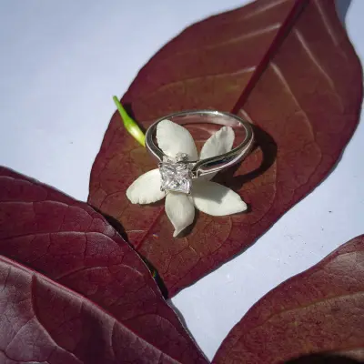 Square Cushion Lab Grown Diamond Solitaire Ring