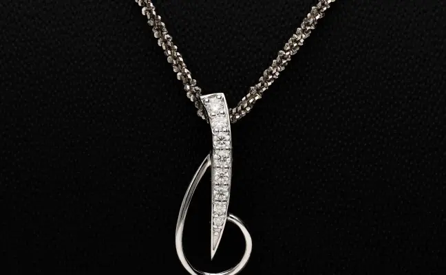 Lab Grown Diamond Elephant Tooth Pendant for Her