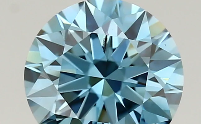 1.21ct FANCY VIVID  BLUE SI1 Round (IGI)