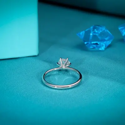 Lab Created Diamond Solitaire Ring