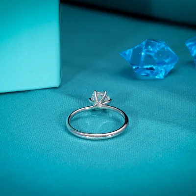 Lab Created Diamond Solitaire Ring