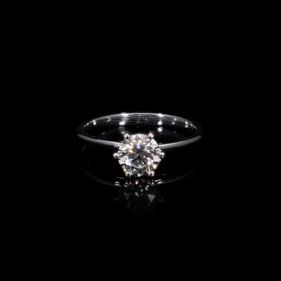 Lab Created Diamond Solitaire Ring