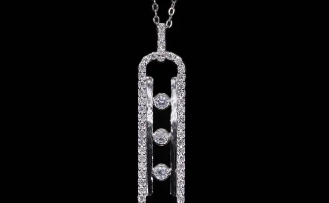 Lab Grown Round Diamond Pendant