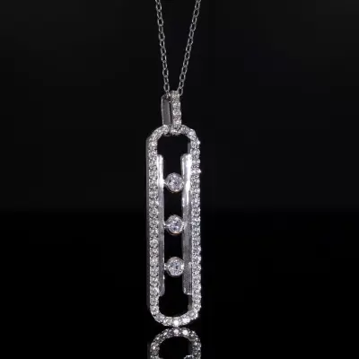 Lab Grown Round Diamond Pendant