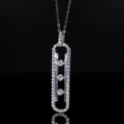 Lab Grown Round Diamond Pendant