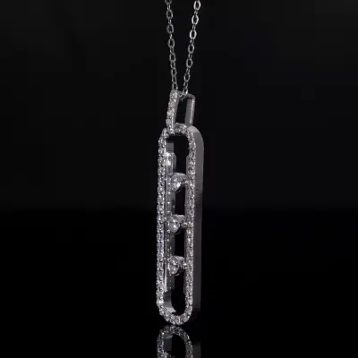 Lab Grown Diamond Twisted Infinity Pendant