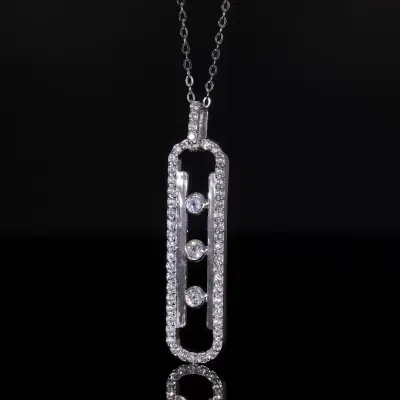 Lab Grown Diamond Twisted Infinity Pendant
