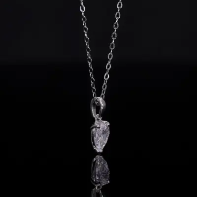 Pear Cut Lab Grown Diamond Pendant