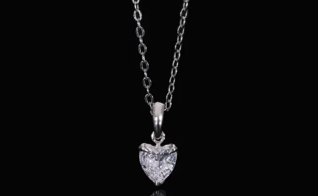 Heart Cut Lab Grown Diamond Pendant