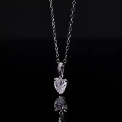 Heart Cut Lab Grown Diamond Pendant