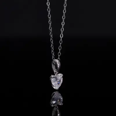 Heart Cut Lab Grown Diamond Pendant