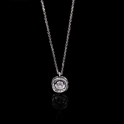 Lab Grown Diamond Halo Pendant