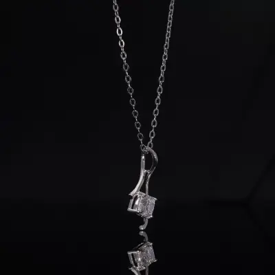 Radiant Cut Lab Grown Diamond Pendant