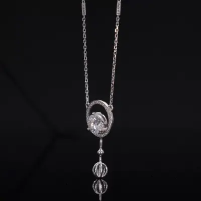 Lab Grown Diamond Round Halo Pendant