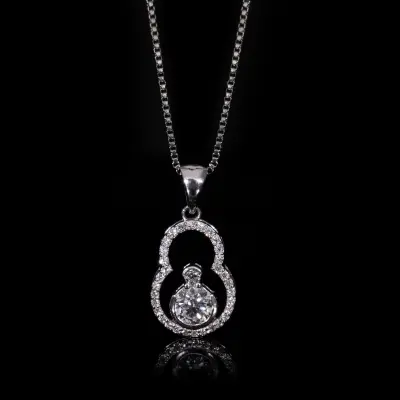 Lab Grown Diamond Snow Man Pendant